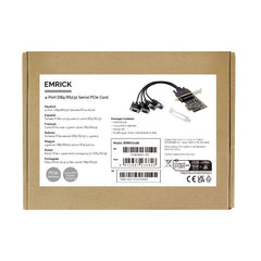 SCHEDA PCI EXPRESS 4-PORTE SERIALE DB9 RS232