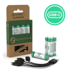 BATTERIE ECO-FRIENDLY RICARICABILI AAA900 4pz ECOSTRYKE