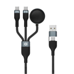 CAVO DATI CON RICARICA  RAPIDA 3-in-1 da 100W, 1,5m, USB-C, 5A, E-Mark (caricatore Apple Watch)