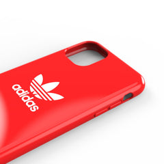 ADIDAS ORIGINALS - Cover in TPU flessibile con bordi rialzati colore rosso compatibile con Apple iPhone 12 Pro Max