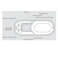 Speakerphone Expand 80 USB bluetooth espandibile, da 12 a 24 partecipanti, certificato TEAMS