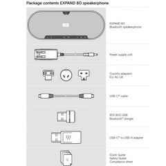 Speakerphone Expand 80 viva voce USB bluetooth espandibile, da 16 a 32 partecipanti