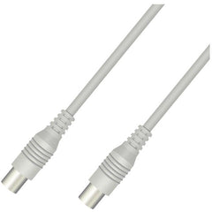 NILOX TECH - Cavo di congiunzione Video Antenna con connettore 9.5 mm a connettore 9.5 mm, maschio a femmina, lunghezza cavo 2 mt, adattatore Maschio–Maschio incluso confezione