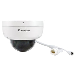 LEVELONE FCS-3096 - TELECAMERA IP GEMINI DOME 8-MP H.265, POE 802.3af, Indoor/Outdoor