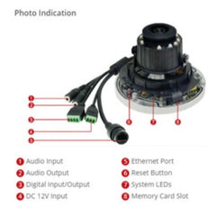 LEVELONE FCS-3307 - TELECAMERA IP HUBBLE DOME FISSA 5MP, POE 802.3af, Audio 2-vie, IP68, IK10