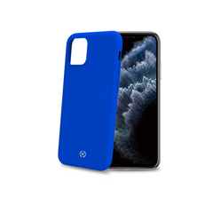 FEELING - Cover morbida in silicone liquido con finitura soft touch e bordi anti scivolo colore blu compatibile con Apple iPhone 11 Pro