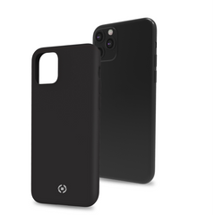 FEELING - Cover morbida in silicone liquido con finitura soft touch e bordi anti scivolo colore nero compatibile con Apple iPhone 11 Pro Max