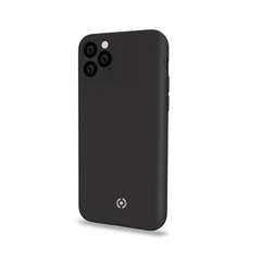 FEELING - Cover morbida in silicone liquido con finitura soft touch e bordi anti scivolo colore nero compatibile con Apple iPhone 11 Pro Max