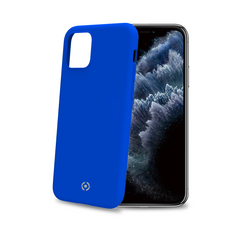 FEELING - Cover morbida in silicone liquido con finitura soft touch e bordi anti scivolo colore blu compatibile con Apple iPhone 11 Pro Max