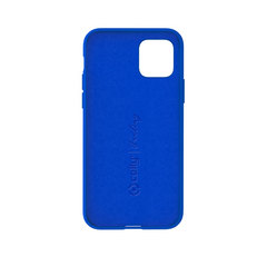 FEELING - Cover morbida in silicone liquido con finitura soft touch e bordi anti scivolo colore blu compatibile con Apple iPhone 11 Pro Max