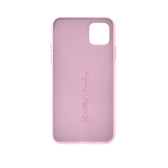 FEELING - Cover morbida in silicone liquido con finitura soft touch e bordi anti scivolo colore rosa compatibile con Apple iPhone 11 Pro Max