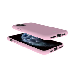 FEELING - Cover morbida in silicone liquido con finitura soft touch e bordi anti scivolo colore rosa compatibile con Apple iPhone 11 Pro Max