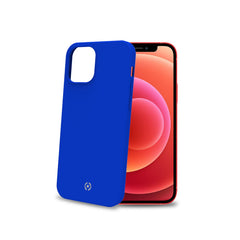 FEELING - Cover morbida in silicone liquido con finitura soft touch e bordi anti scivolo colore blu compatibile con Apple iPhone 12 Mini