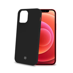 FEELING - Cover morbida in silicone liquido con finitura soft touch e bordi anti scivolo colore nero compatibile con Apple iPhone 12 Pro Max