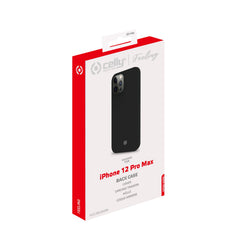 FEELING - Cover morbida in silicone liquido con finitura soft touch e bordi anti scivolo colore nero compatibile con Apple iPhone 12 Pro Max