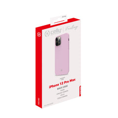 FEELING - Cover morbida in silicone liquido con finitura soft touch e bordi anti scivolo colore rosa compatibile con Apple iPhone 12 Pro Max