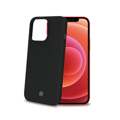 FEELING - Cover morbida in silicone liquido con finitura soft touch e bordi anti scivolo colore nero compatibile con Apple iPhone 13 Pro