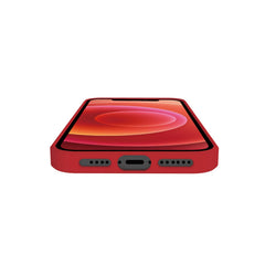 FEELING - Cover morbida in silicone liquido con finitura soft touch e bordi anti scivolo colore rosso compatibile con Apple iPhone 13 Pro Max