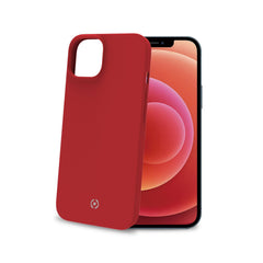 FEELING - Cover morbida in silicone liquido con finitura soft touch e bordi anti scivolo colore rosso compatibile con Apple iPhone 14