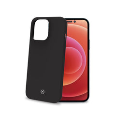 FEELING - Cover morbida in silicone liquido con finitura soft touch e bordi anti scivolo colore nero compatibile con Apple iPhone 14 Pro
