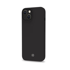 FEELING - Cover morbida in silicone liquido con finitura soft touch e bordi anti scivolo colore nero compatibile con Apple iPhone 14 Plus