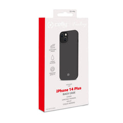 FEELING - Cover morbida in silicone liquido con finitura soft touch e bordi anti scivolo colore nero compatibile con Apple iPhone 14 Plus
