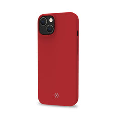 FEELING - Cover morbida in silicone liquido con finitura soft touch e bordi anti scivolo colore rosso compatibile con Apple iPhone 14 Plus