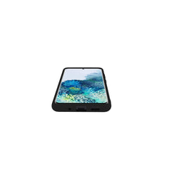 FEELING - Cover morbida in silicone liquido con finitura soft touch e bordi anti scivolo colore nero compatibile con Samsung Galaxy S20+