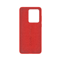 FEELING - Cover morbida in silicone liquido con finitura soft touch e bordi anti scivolo colore rosso compatibile con Samsung Galaxy S20 Ultra