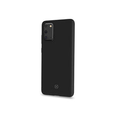 FEELING - Cover morbida in silicone liquido con finitura soft touch e bordi anti scivolo colore nero compatibile con Samsung Galaxy S20