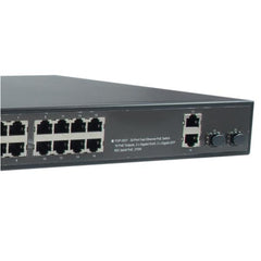 LEVELONE FGP-2031 - SWITCH 20-PORTE FAST ETHERNET POE 270W, 16x PoE, 2x Gigabit RJ45 + 2x Gigabit SFP