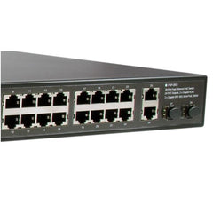 LEVELONE FGP-2831 - SWITCH 28-PORTE FAST ETHERNET POE 390W - 24x PoE + 2x Gigabit RJ45 + 2x Gigabit SFP
