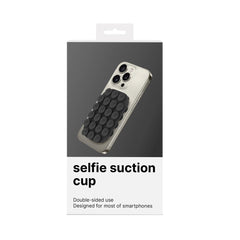 FIXSQUARE- Ventosa d applicare sul retro dello smartphone, utilizzo video e selfie, materiale silicone, tenuta forte, forma quadrata