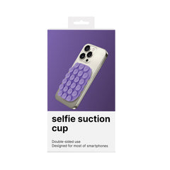 FIXSQUARE- Ventosa d applicare sul retro dello smartphone, utilizzo video e selfie, materiale silicone, tenuta forte, forma quadrata