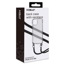 FREEDOM CASE - Cover trasparente in TPU incluso nella confezione laccio collo colore nero per Apple iPhone 14 Pro Max [FREEDOM]