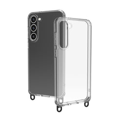 FREEDOM CASE - Cover trasparente in TPU incluso nella confezione laccio collo colore nero per Samsung S23+ 5G [FREEDOM]
