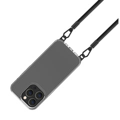 FREEDOM CASE - Cover trasparente in TPU incluso nella confezione laccio collo colore nero per Apple iPhone 15 Pro Max [FREEDOM]