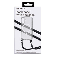FREEDOMMAG - Cover trasparente compatibile con la tecnologia Magsafe, laccio da collo incluso con ganci in metallo removibili compatibile con Apple iPhone 16