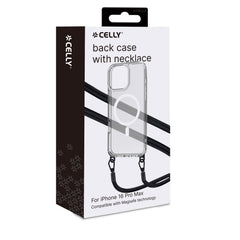 FREEDOMMAG1115 - Cover trasparente compatibile con la tecnologia Magsafe, laccio da collo incluso con ganci in metallo removibili compatibile con Apple iPhone 16 Pro Max
