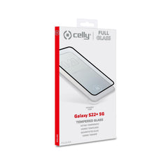 FULLGLASS - Vetro 9H con bordo colorato nero compatibile con Samsung Galaxy S22+ 5G/ Galaxy S23+ 5G