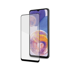FULLGLASS - Vetro 9H con bordo colorato nero compatibile con Samsung Galaxy A23 5G/ 5G EE/ A23 4G/ M23 5G/ M33 5G