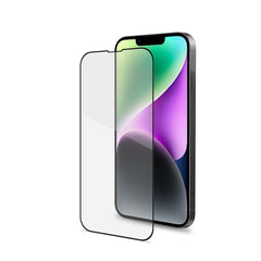 FULLGLASS - Vetro 9H con bordo colorato nero compatibile con Apple iPhone 14/ iPhone 13 Pro/ iPhone 13