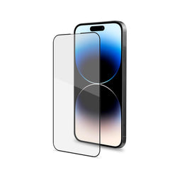 FULLGLASS - Vetro 9H con bordo colorato nero compatibile con Apple iPhone 14 Pro