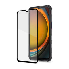 FULLGLASS - Vetro 9H con bordo colorato nero compatibile con Samsung Galaxy Xcover 7/ Galaxy Xcover 7 Enterprise Edition/ Galaxy Xcover 7 Pro