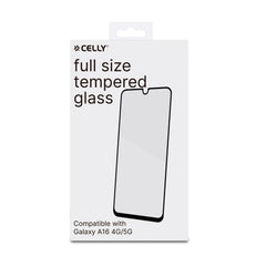 FULLGLASS - Vetro 9H con bordo colorato nero compatibile con Samsung Galaxy A16 5G/ A16 5G EE/ A16 4G/ A16 4G EE/ M16/ F16