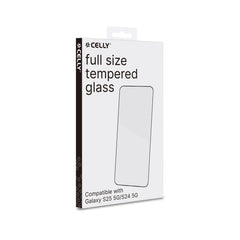 FULLGLASS - Vetro 9H con bordo colorato nero compatibile con Samsung Galaxy S25 5G/ Galaxy S25 5G Enterprise Edition/ Galaxy S24 4G