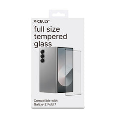 FULLGLASS - Vetro 9H con bordo colorato nero compatibile con Samsung Galaxy Z Fold 8 Ultra/ Z Fold 7/ Z Fold 7 Enterprise Edition
