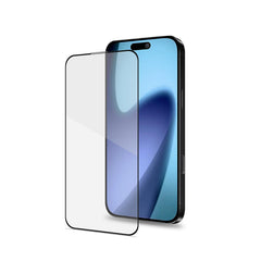FULLGLASS - Vetro 9H con bordo colorato nero compatibile con Apple iPhone 17 [IPHONE 17 CASES]