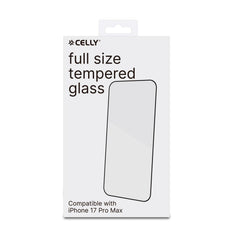 FULLGLASS - Vetro 9H con bordo colorato nero compatibile con Apple iPhone 17 Pro Max/ iPhone 16 Pro Max [IPHONE 17 CASES]