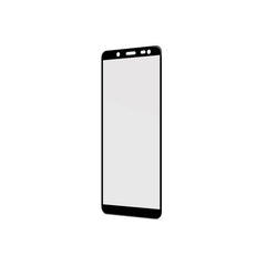 FULLGLASS - Vetro 9H con bordo colorato nero compatibile con Samsung Galaxy J6 2018